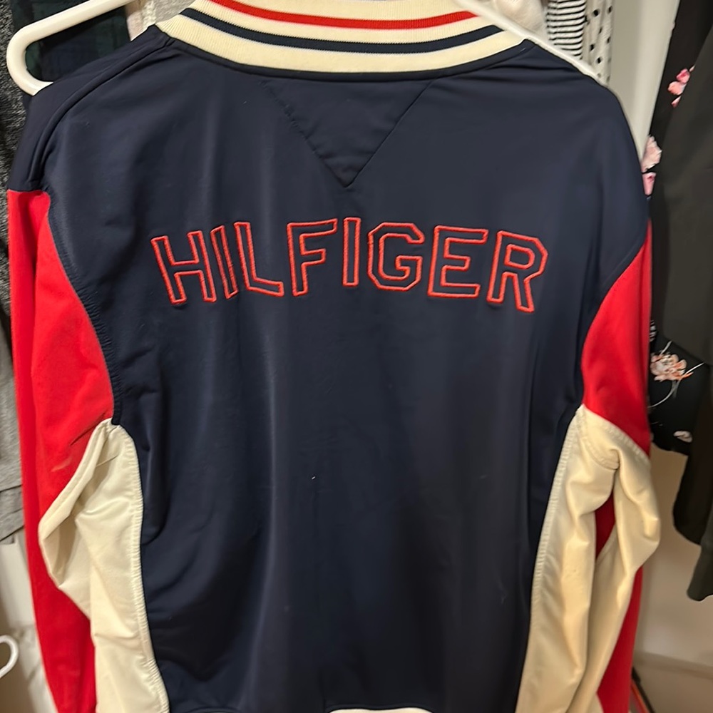 Tommy Hilfiger Jacket (L) red white blue vintage